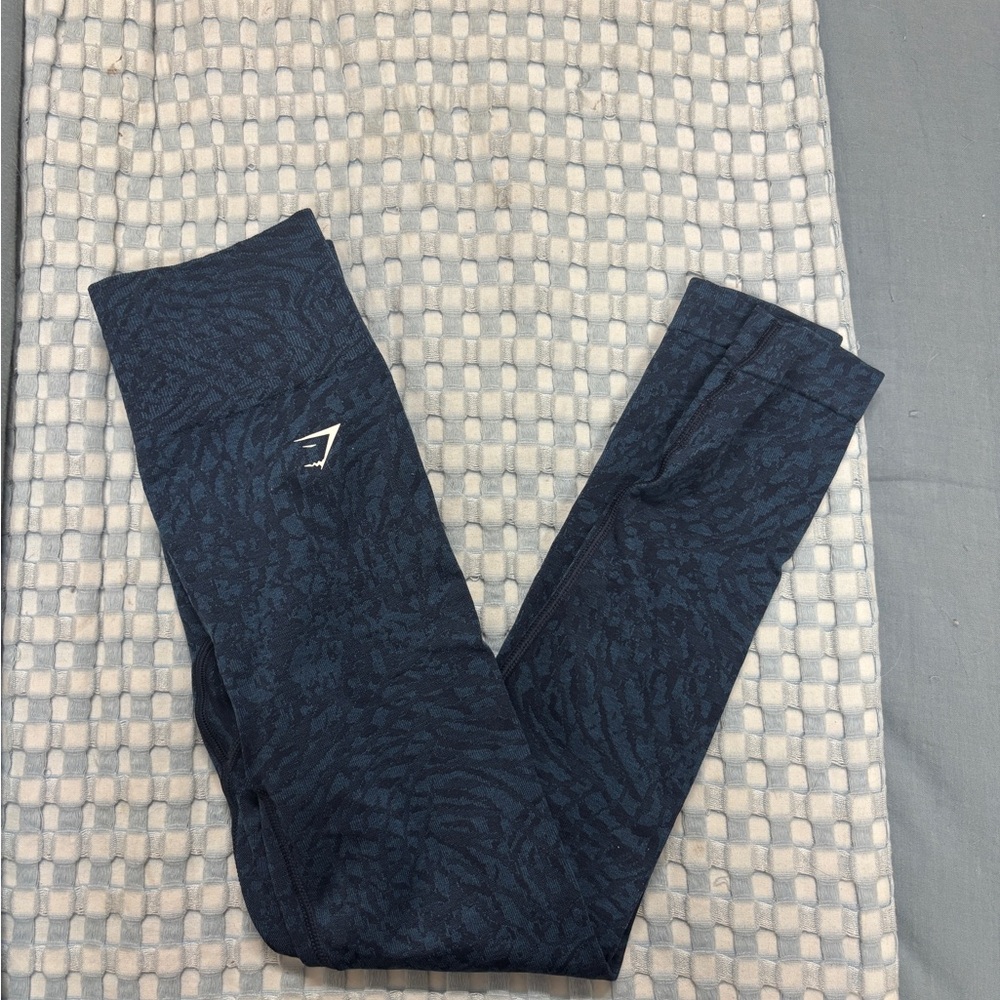 Gymshark Navy Blue Butterfly Animal Adapt Leggings